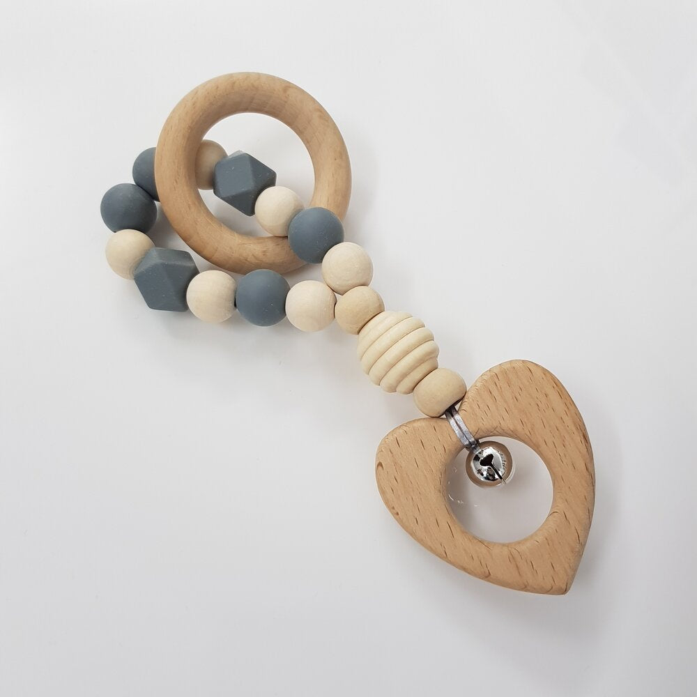 <strong> 30% off </strong> Teething Rattle With Silicone Beads &amp; Beechwood The Photographer's Toolbox Teether 14.00 The Photographer's Toolbox