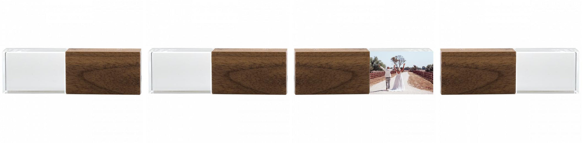 Crystal USB with Maple or Walnut Wood Lid The Photographer's Toolbox PD Custom Product  The Photographer's Toolbox