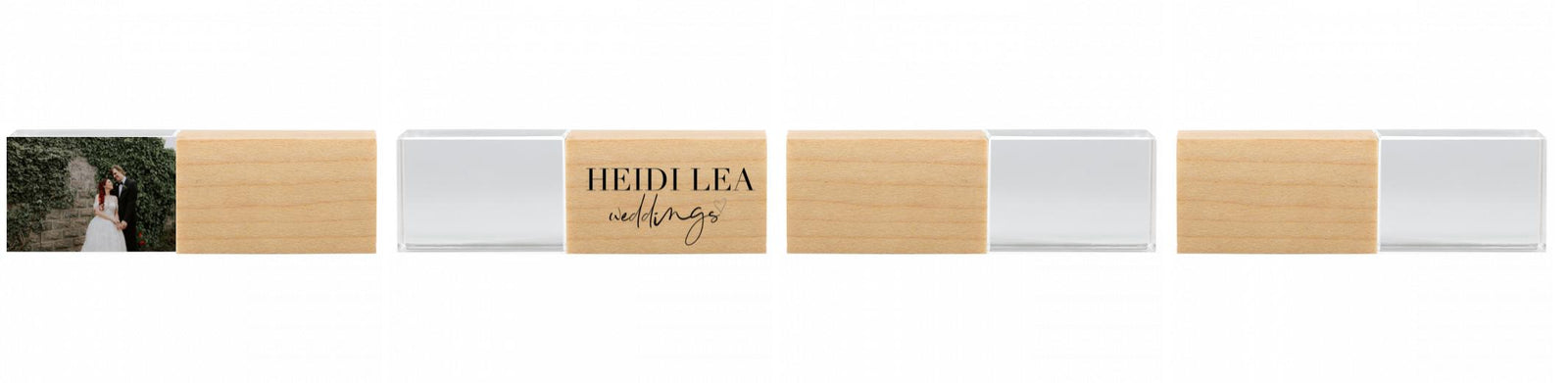 Crystal USB with Maple or Walnut Wood Lid The Photographer's Toolbox PD Custom Product  The Photographer's Toolbox