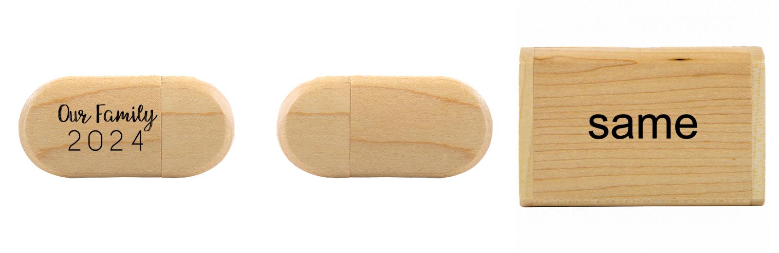 Oval USB with flip top box The Photographer's Toolbox PD Custom Product  The Photographer's Toolbox