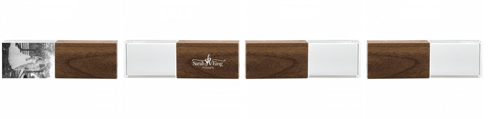 Crystal USB with Maple or Walnut Wood Lid The Photographer's Toolbox PD Custom Product  The Photographer's Toolbox