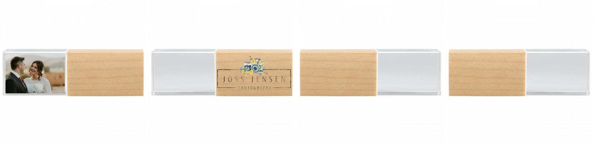 Crystal USB with Maple or Walnut Wood Lid The Photographer's Toolbox PD Custom Product  The Photographer's Toolbox
