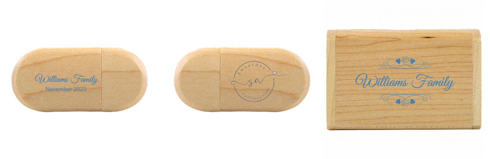 Oval USB with flip top box The Photographer's Toolbox PD Custom Product  The Photographer's Toolbox