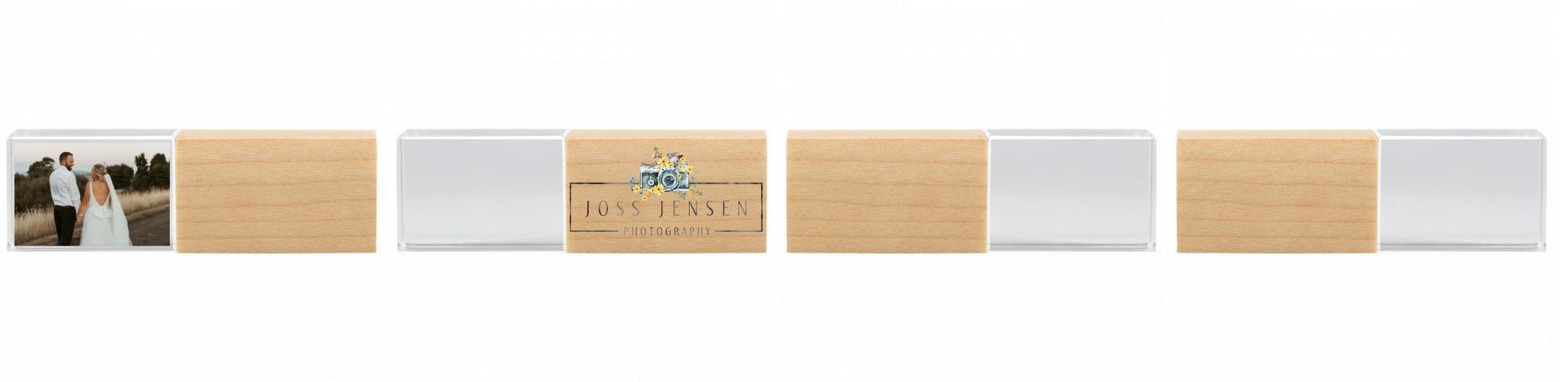 Crystal USB with Maple or Walnut Wood Lid The Photographer's Toolbox PD Custom Product  The Photographer's Toolbox