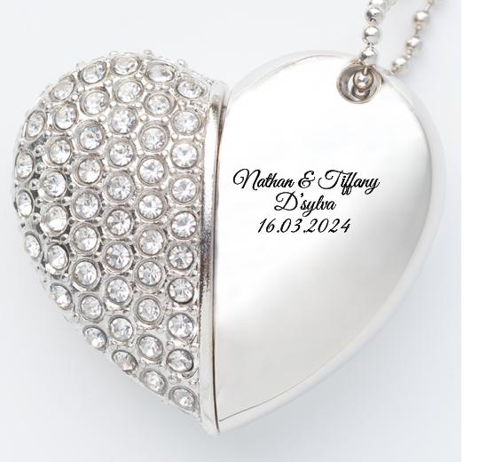 Jewelled Heart USB The Photographer's Toolbox PD Custom Product  The Photographer's Toolbox