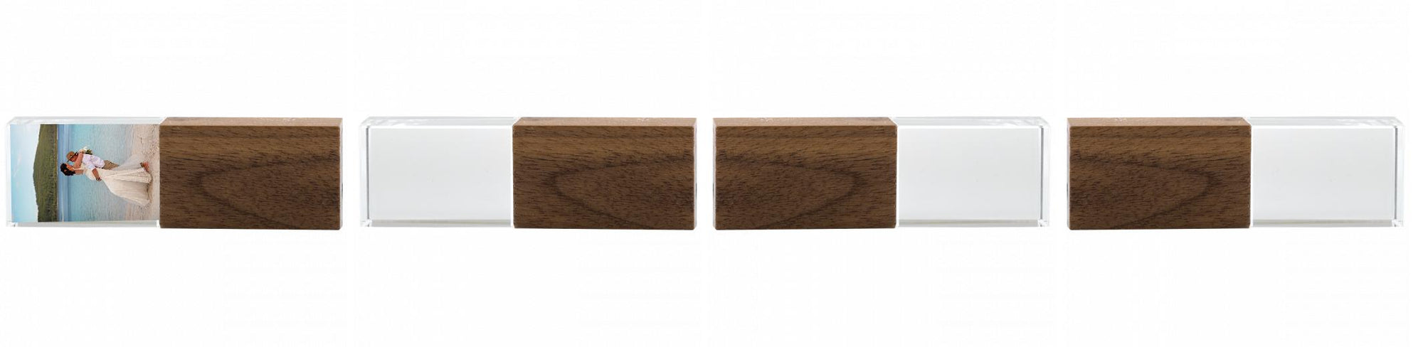 Crystal USB with Maple or Walnut Wood Lid The Photographer's Toolbox PD Custom Product  The Photographer's Toolbox