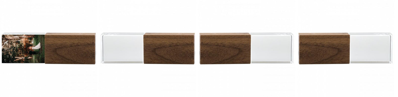 Crystal USB with Maple or Walnut Wood Lid The Photographer's Toolbox PD Custom Product  The Photographer's Toolbox