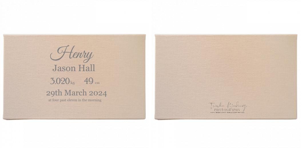 Fabric Print Box With 2 Areas - Can hold 6x4″ & 7x5″ photos. The Photographer's Toolbox PD Custom Product  The Photographer's Toolbox