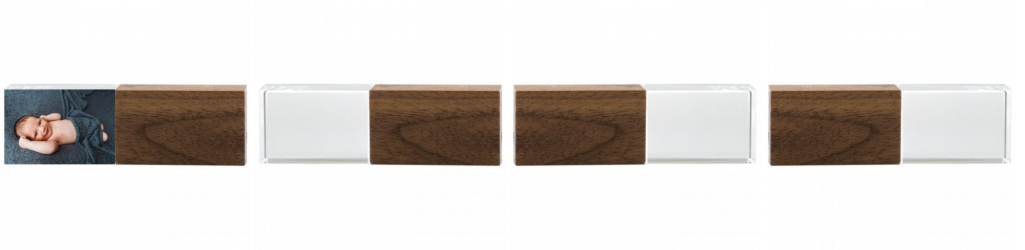 Crystal USB with Maple or Walnut Wood Lid The Photographer's Toolbox PD Custom Product  The Photographer's Toolbox