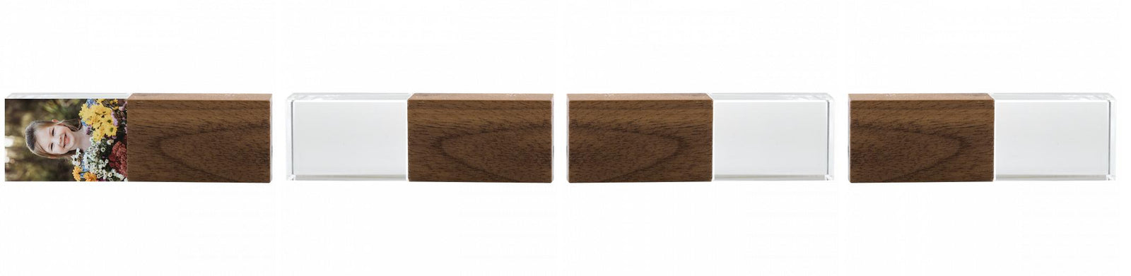 Crystal USB with Maple or Walnut Wood Lid The Photographer's Toolbox PD Custom Product  The Photographer's Toolbox