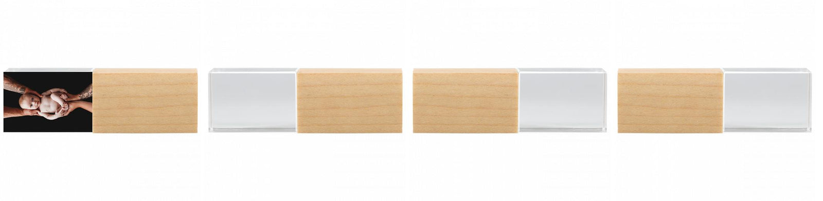 Crystal USB with Maple or Walnut Wood Lid The Photographer's Toolbox PD Custom Product  The Photographer's Toolbox