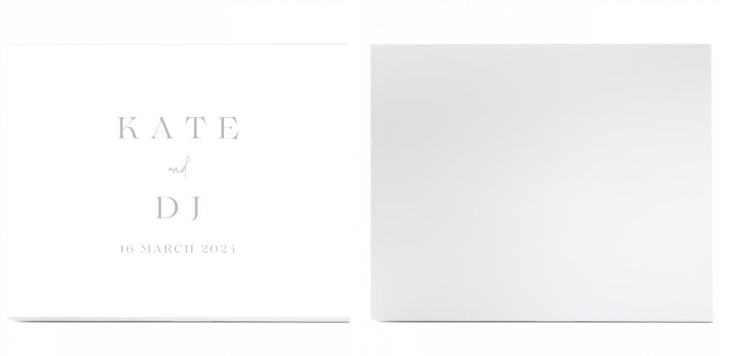 MEDIUM Gift Box - with FREE lid printing - White or Brown.  Can hold 7x5″ photo album. The Photographer's Toolbox PD Custom Product  The Photographer's Toolbox