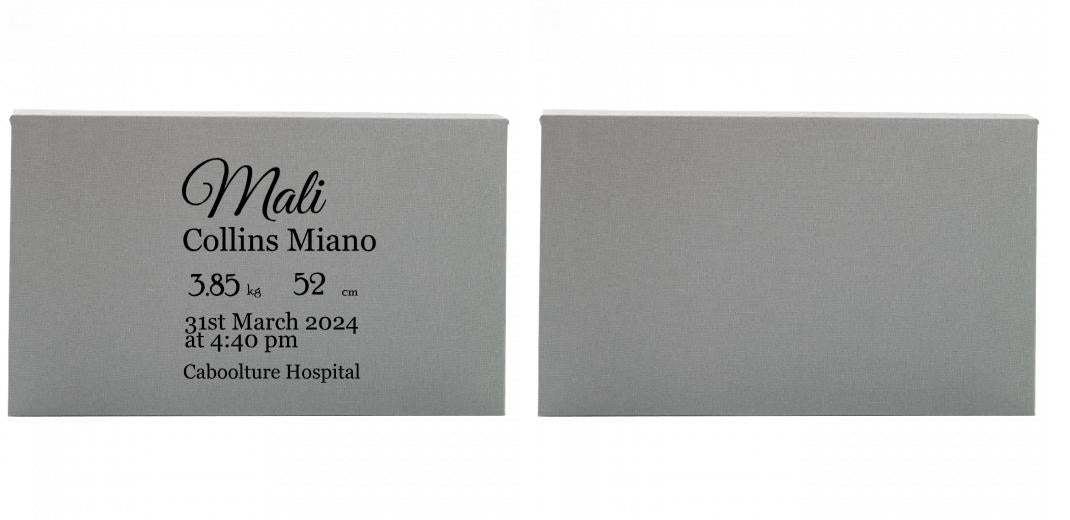 Fabric Print Box With 2 Areas - Can hold 6x4″ & 7x5″ photos. The Photographer's Toolbox PD Custom Product  The Photographer's Toolbox