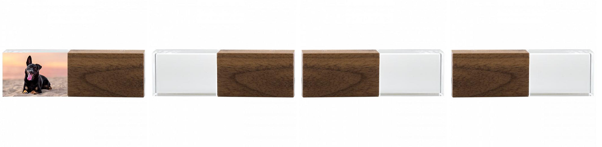 Crystal USB with Maple or Walnut Wood Lid The Photographer's Toolbox PD Custom Product  The Photographer's Toolbox