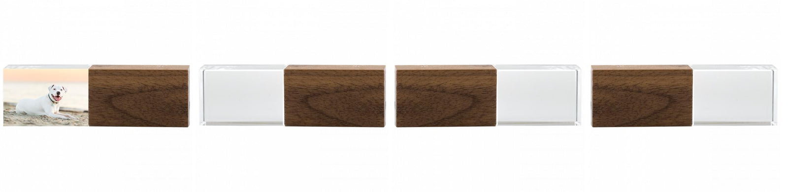 Crystal USB with Maple or Walnut Wood Lid The Photographer's Toolbox PD Custom Product  The Photographer's Toolbox
