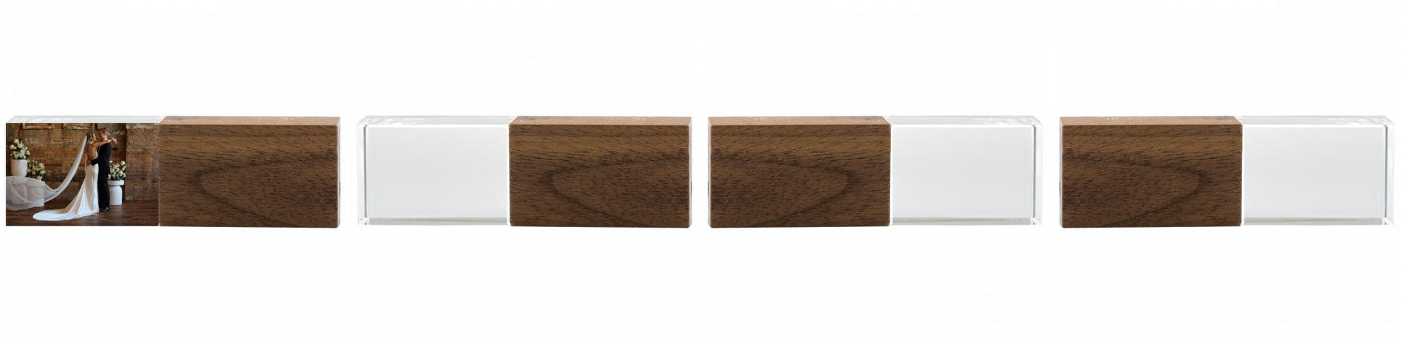 Crystal USB with Maple or Walnut Wood Lid The Photographer's Toolbox PD Custom Product  The Photographer's Toolbox
