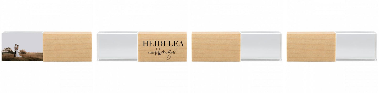 Crystal USB with Maple or Walnut Wood Lid The Photographer's Toolbox PD Custom Product  The Photographer's Toolbox