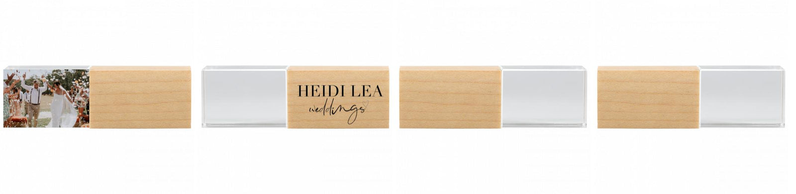 Crystal USB with Maple or Walnut Wood Lid The Photographer's Toolbox PD Custom Product  The Photographer's Toolbox