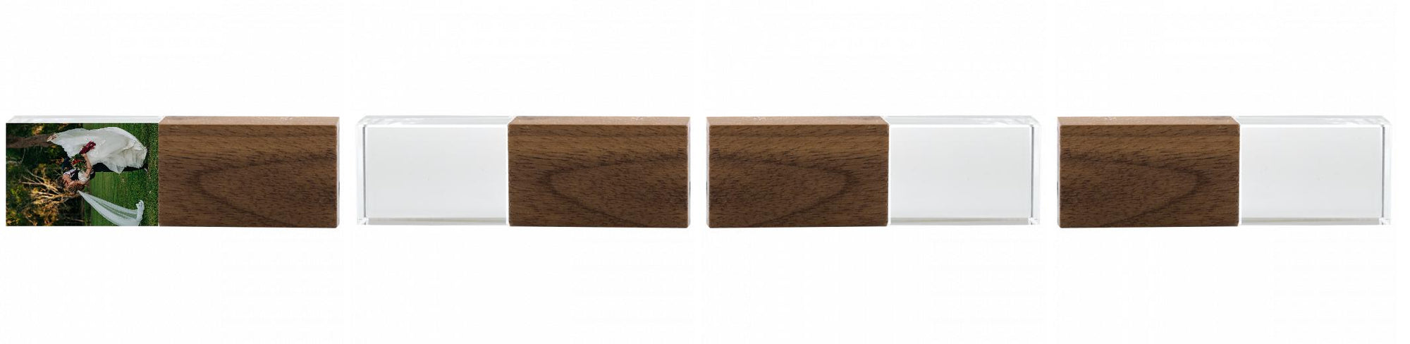 Crystal USB with Maple or Walnut Wood Lid The Photographer's Toolbox PD Custom Product  The Photographer's Toolbox