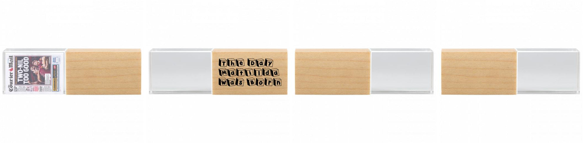Crystal USB with Maple or Walnut Wood Lid The Photographer's Toolbox PD Custom Product  The Photographer's Toolbox