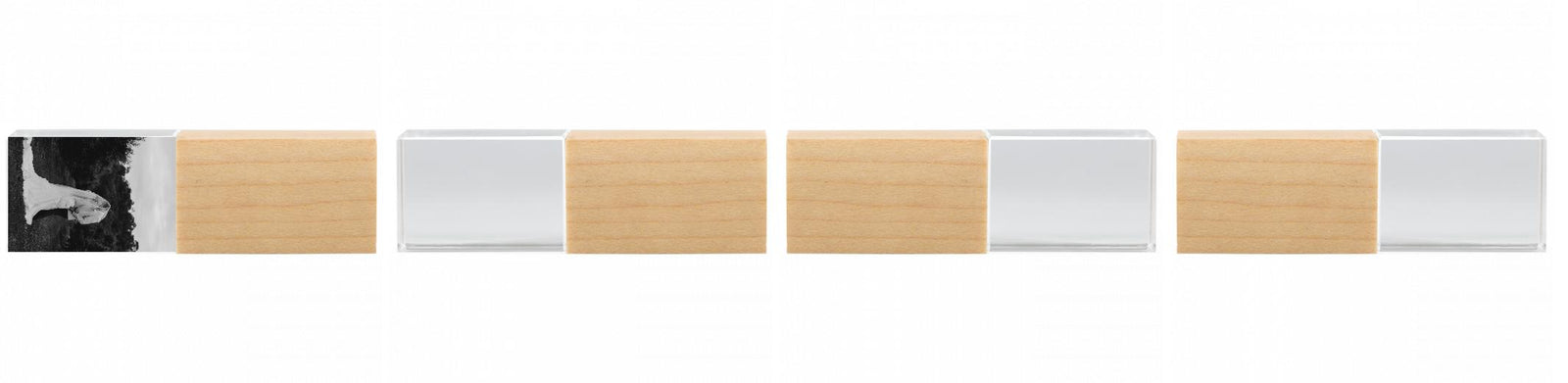 Crystal USB with Maple or Walnut Wood Lid The Photographer's Toolbox PD Custom Product  The Photographer's Toolbox