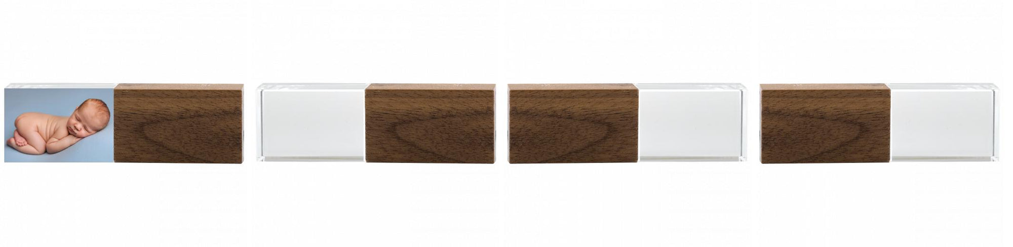 Crystal USB with Maple or Walnut Wood Lid The Photographer's Toolbox PD Custom Product  The Photographer's Toolbox