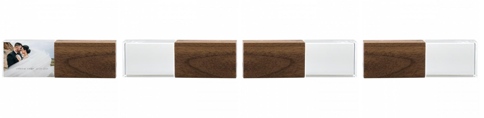 Crystal USB with Maple or Walnut Wood Lid The Photographer's Toolbox PD Custom Product  The Photographer's Toolbox