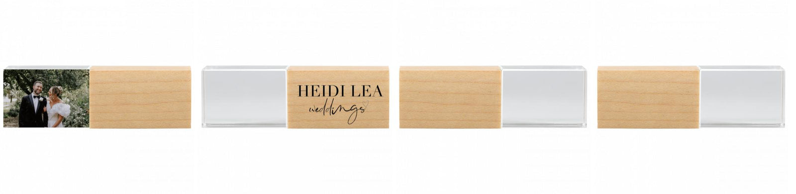 Crystal USB with Maple or Walnut Wood Lid The Photographer's Toolbox PD Custom Product  The Photographer's Toolbox