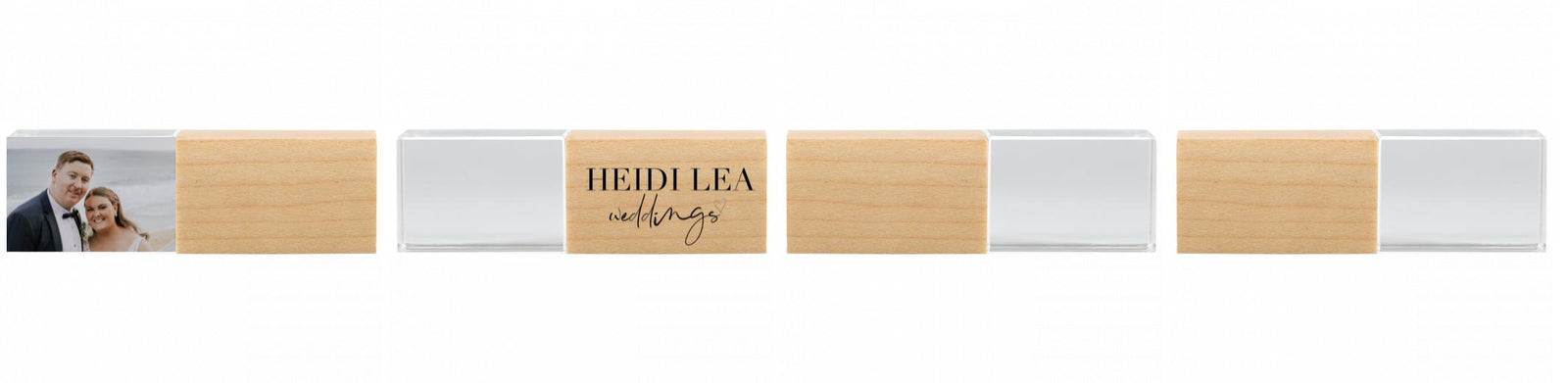 Crystal USB with Maple or Walnut Wood Lid The Photographer's Toolbox PD Custom Product  The Photographer's Toolbox