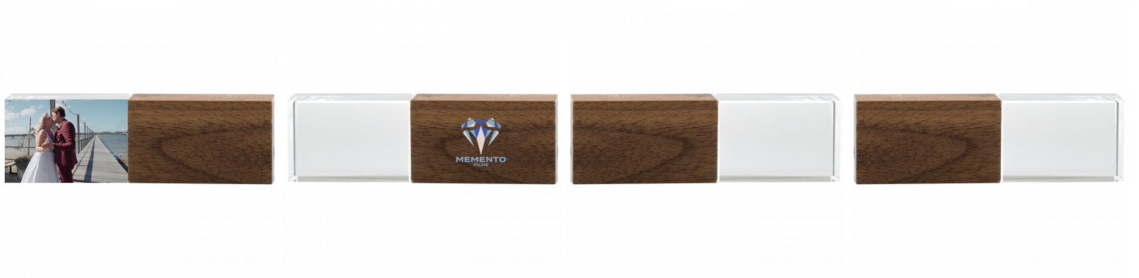 Crystal USB with Maple or Walnut Wood Lid The Photographer's Toolbox PD Custom Product  The Photographer's Toolbox