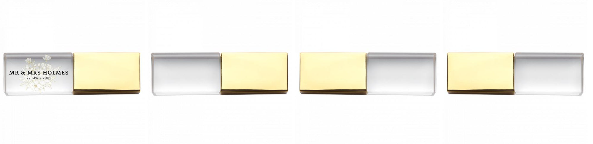 Crystal USB with a metal lid