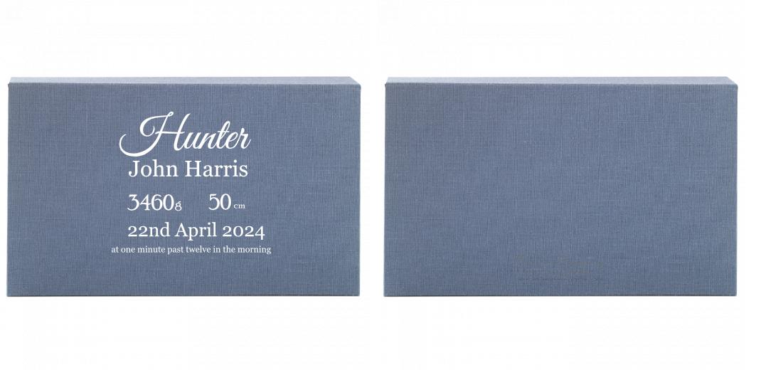 Fabric Print Box With 2 Areas - Can hold 6x4″ & 7x5″ photos. The Photographer's Toolbox PD Custom Product  The Photographer's Toolbox