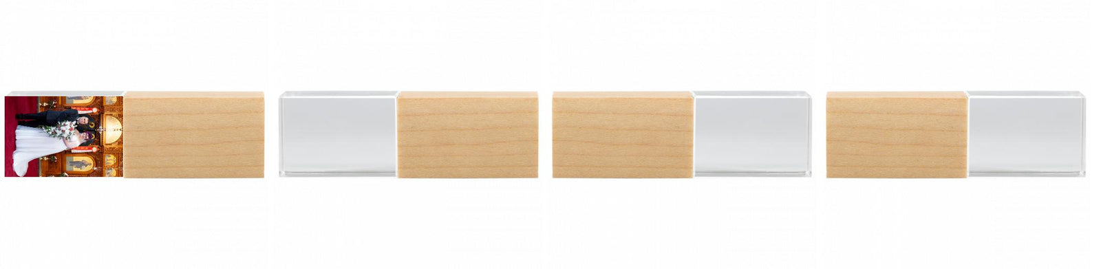 Crystal USB with Maple or Walnut Wood Lid The Photographer's Toolbox PD Custom Product  The Photographer's Toolbox