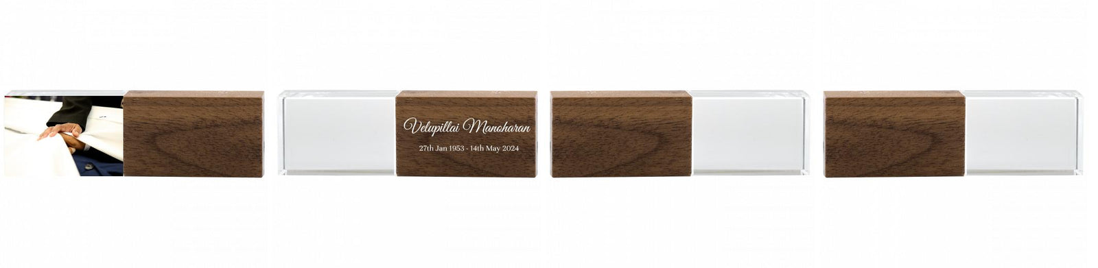 Crystal USB with Maple or Walnut Wood Lid The Photographer's Toolbox PD Custom Product  The Photographer's Toolbox