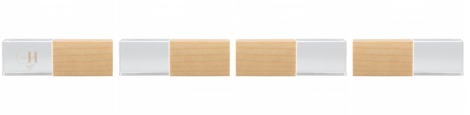 Crystal USB with Maple or Walnut Wood Lid The Photographer's Toolbox PD Custom Product  The Photographer's Toolbox