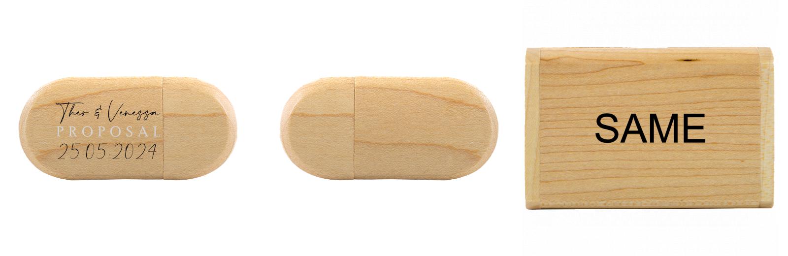 Oval USB with flip top box The Photographer's Toolbox PD Custom Product  The Photographer's Toolbox