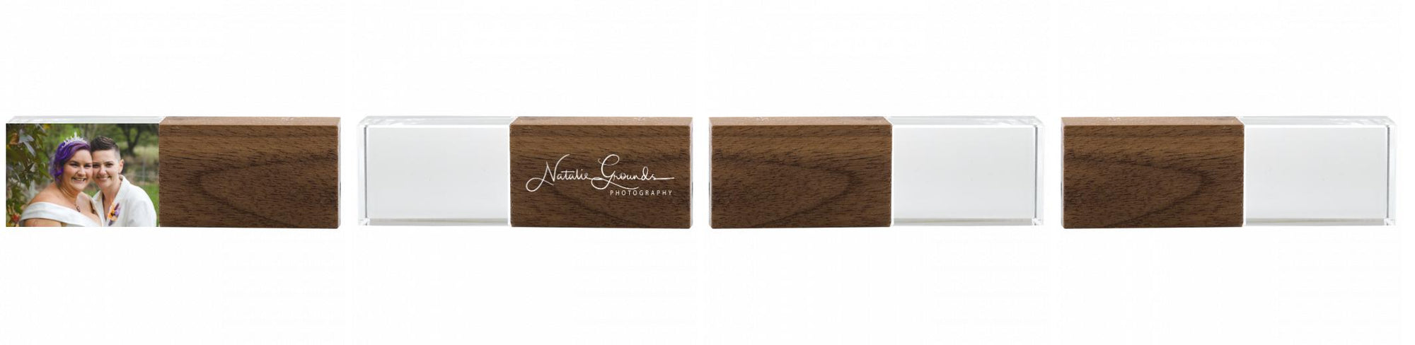 Crystal USB with Maple or Walnut Wood Lid The Photographer's Toolbox PD Custom Product  The Photographer's Toolbox