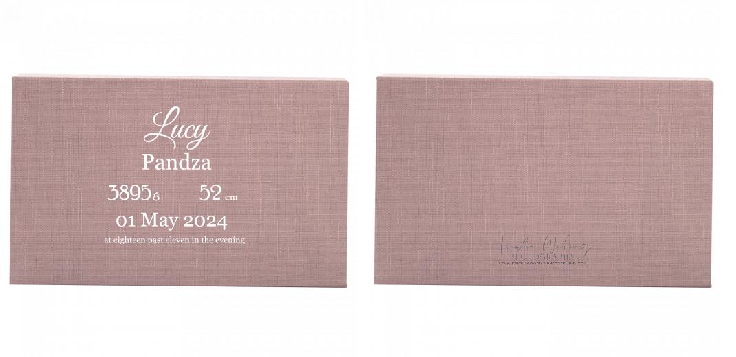 Fabric Print Box With 2 Areas - Can hold 6x4″ & 7x5″ photos. The Photographer's Toolbox PD Custom Product  The Photographer's Toolbox