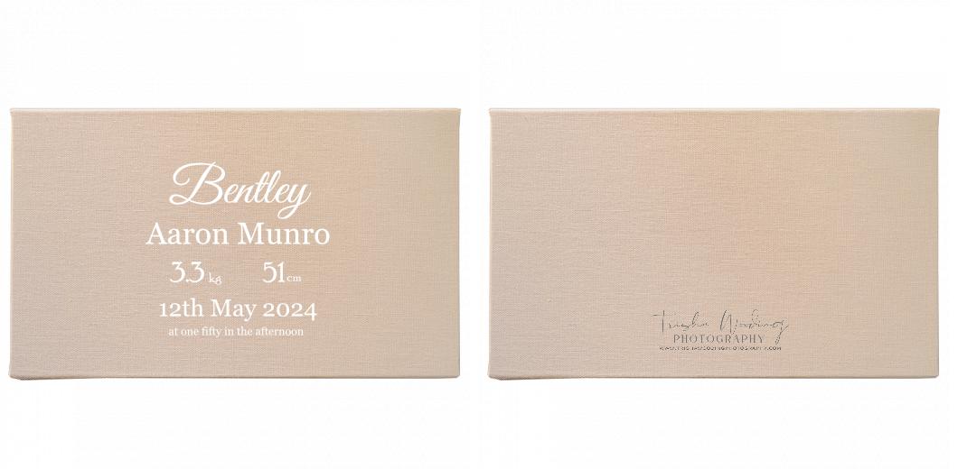 Fabric Print Box With 2 Areas - Can hold 6x4″ & 7x5″ photos. The Photographer's Toolbox PD Custom Product  The Photographer's Toolbox