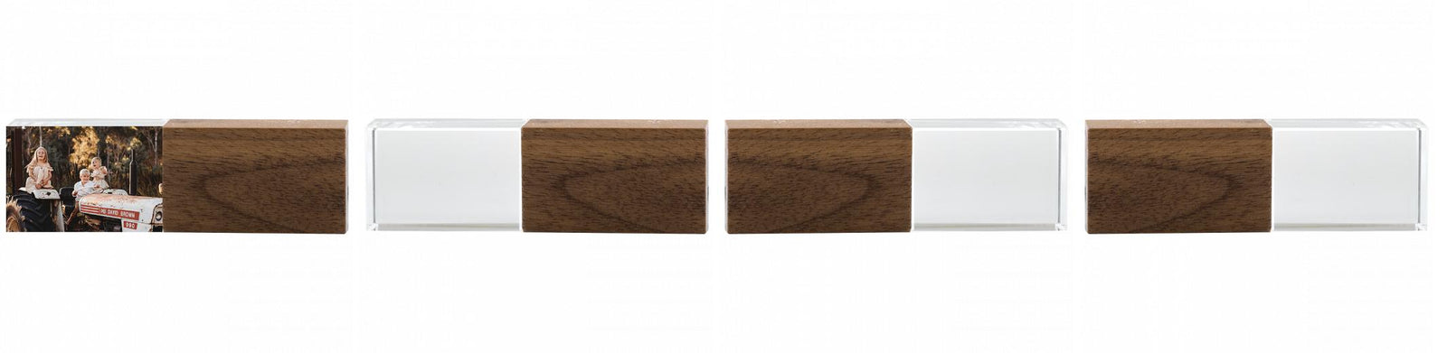 Crystal USB with Maple or Walnut Wood Lid The Photographer's Toolbox PD Custom Product  The Photographer's Toolbox
