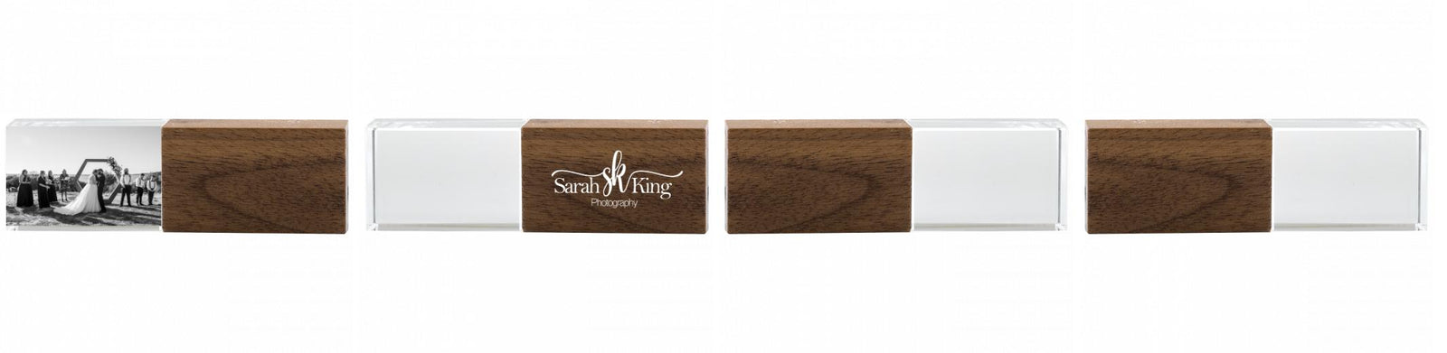 Crystal USB with Maple or Walnut Wood Lid The Photographer's Toolbox PD Custom Product  The Photographer's Toolbox