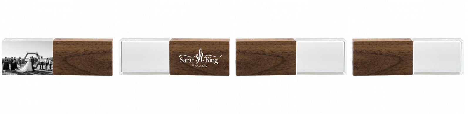 Crystal USB with Maple or Walnut Wood Lid The Photographer's Toolbox PD Custom Product  The Photographer's Toolbox