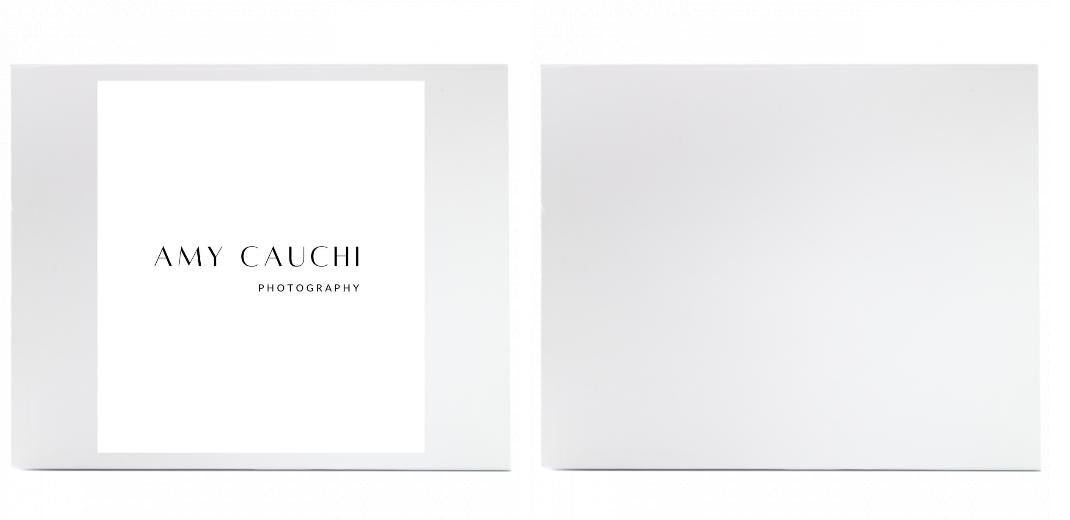 MEDIUM Gift Box - with FREE lid printing - White or Brown.  Can hold 7x5″ photo album. The Photographer's Toolbox PD Custom Product  The Photographer's Toolbox