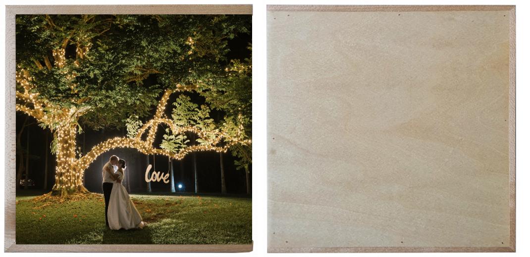 Wooden Box - Square 'Maple' (can hold up to 6x4″ photos) The Photographer's Toolbox PD Custom Product  The Photographer's Toolbox