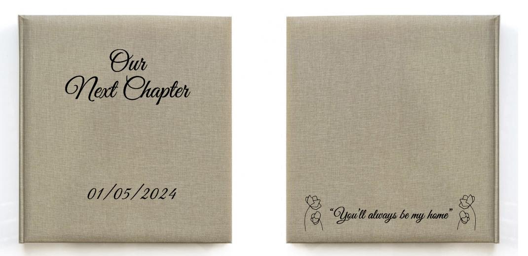 Dry Mount Photo Album - Tan Linen: 30 pages (60 Sides) The Photographer's Toolbox PD Custom Product  The Photographer's Toolbox