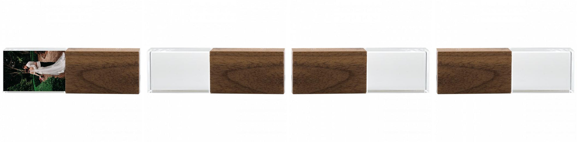 Crystal USB with Maple or Walnut Wood Lid The Photographer's Toolbox PD Custom Product  The Photographer's Toolbox