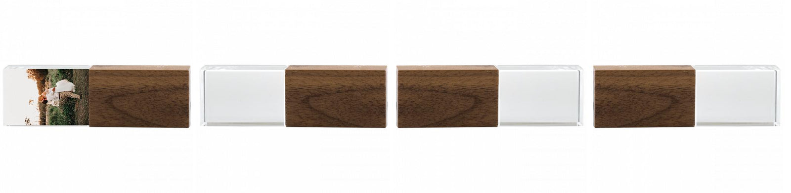 Crystal USB with Maple or Walnut Wood Lid The Photographer's Toolbox PD Custom Product  The Photographer's Toolbox