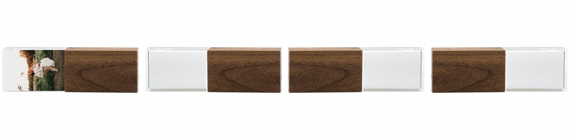 Crystal USB with Maple or Walnut Wood Lid The Photographer's Toolbox PD Custom Product  The Photographer's Toolbox