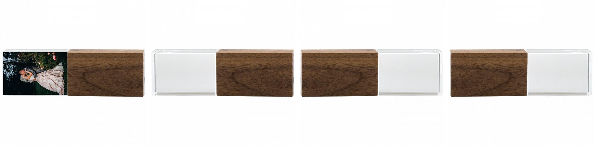 Crystal USB with Maple or Walnut Wood Lid The Photographer's Toolbox PD Custom Product  The Photographer's Toolbox