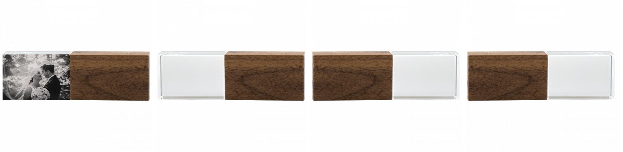 Crystal USB with Maple or Walnut Wood Lid The Photographer's Toolbox PD Custom Product  The Photographer's Toolbox